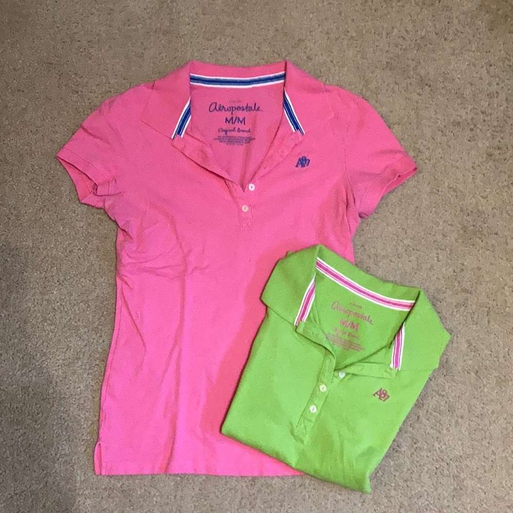 Aeropostale short sleeve polos bundle, Size medium